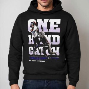 Justin Jefferson One Hand Catch Minnesota Vikings Football Hoodie