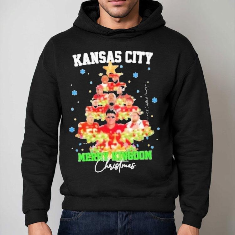 Kansas City Chiefs Patrick Mahomes And Players Merry Kingdom Christmas Tree Shirt Kansas City Chiefs Patrick Mahomes And Players Merry Kingdom Christmas Tree Shirt