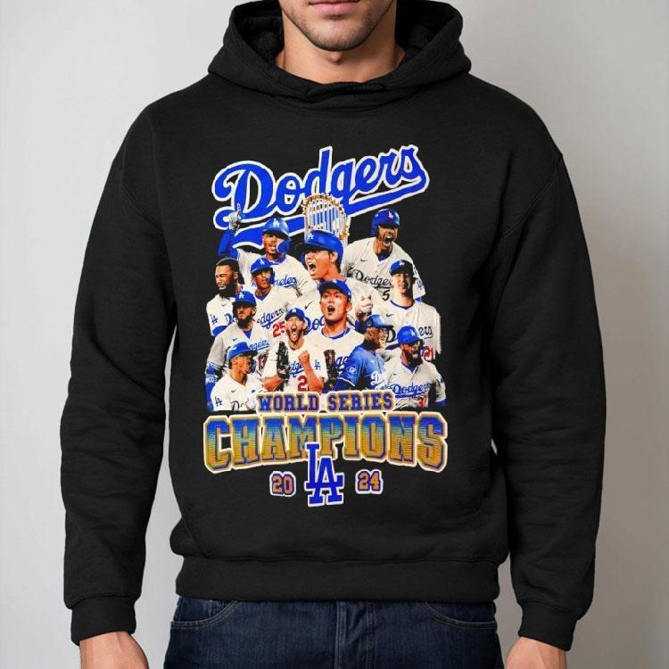 La Dodgers 2024 World Series Champions All Team Graphic Shirt La Dodgers 2024 World Series Champions All Team Graphic Shirt