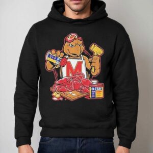 Maryland Terrapins Old Bay Crab Picking Testudo Masco Hoodie