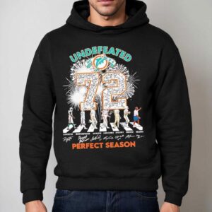 Miami Dolphins Undefeated Perfect Season Abbey Road Signatures Hoodie