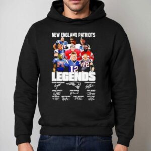 New England Patriots Legends Name Signatures Hoodie