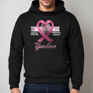 New York Yankees Strike Out Breast Cancer Shirt 2 New York Yankees Strike Out Breast Cancer Hoodie