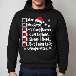 Nice Naughty Multi Checklist Funny Christmas List Family Shirt 2 Nice Naughty Multi Checklist Funny Christmas List Family Hoodie