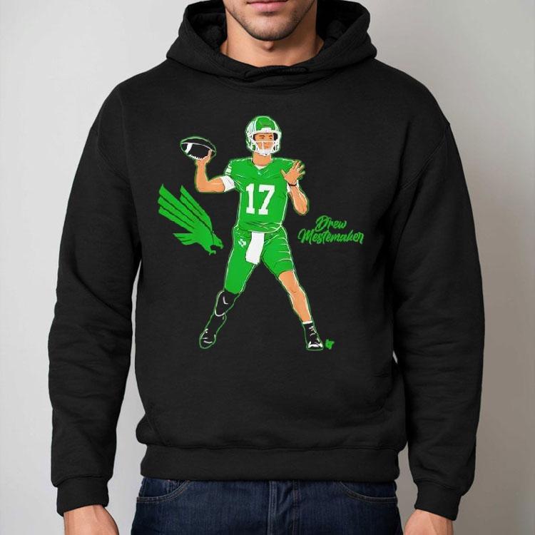 North Texas Football Drew Mestemaker Superstar Pose Shirt North Texas Football Drew Mestemaker Superstar Pose Shirt