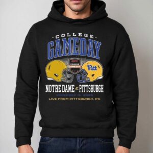 Notre Dame Fighting Irish Vs Pittsburgh Panthers College Gameday Helmet Nov Hoodie