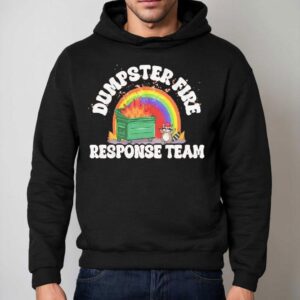 Raccoon Dumpster Fire Response Team Rainbow Hoodie