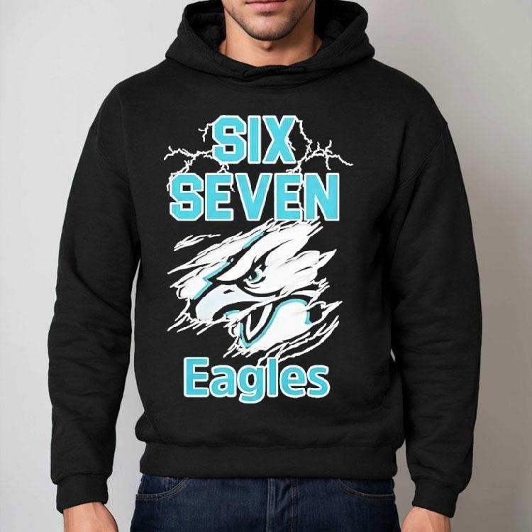 Six Seven Philadelphia Eagles Logo Lightning Shirt Six Seven Philadelphia Eagles Logo Lightning Shirt