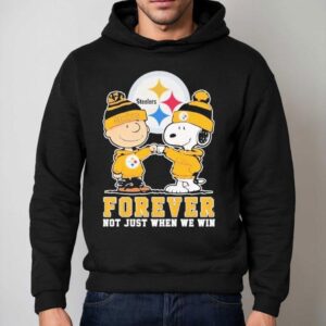 Snoopy Charlie Brown Pittsburgh Slers Forever Not Just When We Win Hoodie