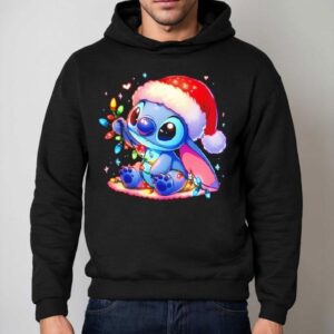 Stich With Christmas Lights Hoodie