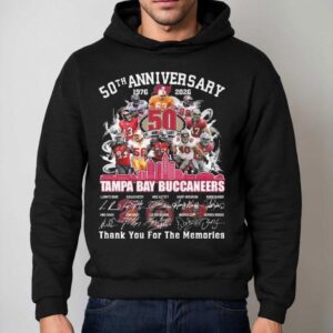 Tampa Bay Buccaneers Th Anniversary Players Signatures Thank You For The Memories Hoodie