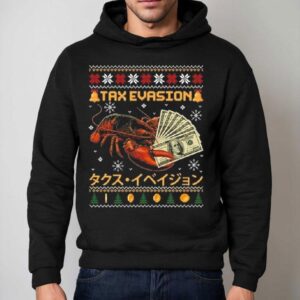 Tax Evasion Lobster Ugly Christmas Hoodie