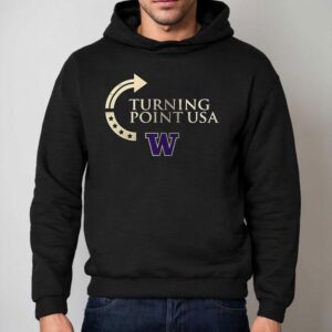 Washington Huskies X University Of Washington X Charlie Kirk Turning Point Usa Logo Hoodie