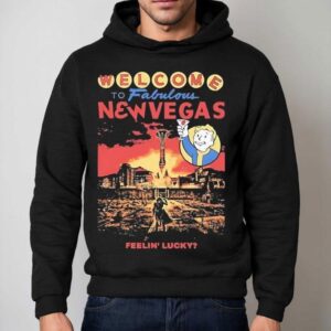 Welcome To Fabulous New Vegas Feelin Lucky Graphic Hoodie
