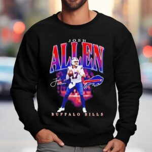 Buffalo Bills Josh Allen Signature Logo Player Sweatshirt