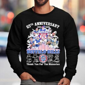 Buffalo Bills Thank You For The Memories 65th Anniversary 1960 2025 Shirt 3 Buffalo Bills Thank You For The Memories Th Anniversary Sweatshirt