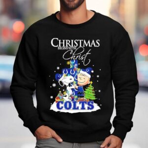 Christmas Begins With Christ Indianapolis Colts X Snoopy And Charlie Brown Shirt 3 Christmas Begins With Christ Indianapolis Colts X Snoopy And Charlie Brown Sweatshirt