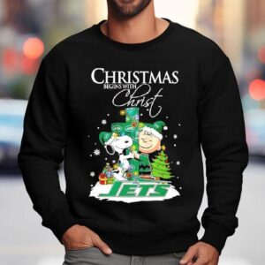 Christmas Begins With Christ New York Jets X Snoopy And Charlie Brown Shirt 3 Christmas Begins With Christ New York Jets X Snoopy And Charlie Brown Sweatshirt