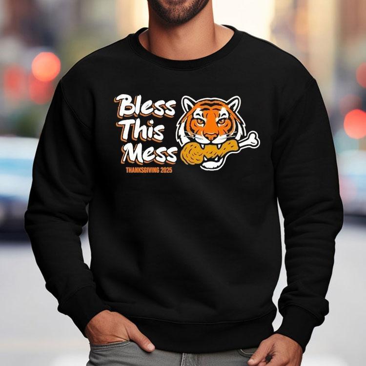 Cincinnati Bengals Bless This Mess Thanksgiving 2025 Shirt Cincinnati Bengals Bless This Mess Thanksgiving 2025 Shirt