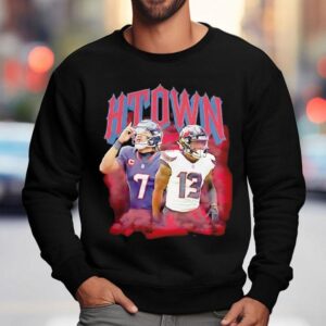 Cj Stroud And Christian Kirk Houston Texans Football Shirt 3 Cj Stroud And Christian Kirk Houston Texans Football Sweatshirt