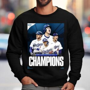 Congrats Los Angeles Dodgers Are Nl West Champions Mlb Postseason Sweatshirt