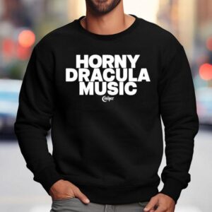 Creeper Cult Horny Dracula Music Shirt 3 Creeper Cult Horny Dracula Music Sweatshirt