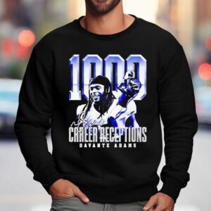 Davante Adams Career Receptions Los Angeles Rams Sweatshirt