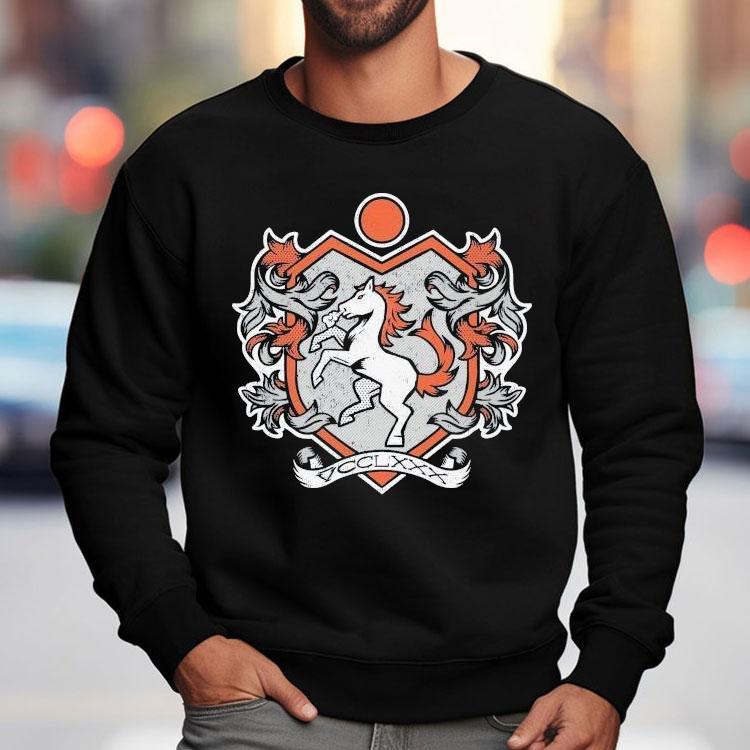 Denver Broncos Medieval Shield Shirt Denver Broncos Medieval Shield Shirt