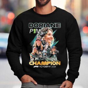 Doriane Pin Champions F1 Academy 2025 Signature Shirt 3 Doriane Pin Champions F Academy Signature Sweatshirt
