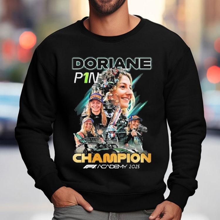Doriane Pin Champions F1 Academy 2025 Signature Shirt Doriane Pin Champions F1 Academy 2025 Signature Shirt
