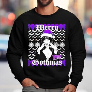 Elvira Merry Gothmas Christmas Skulls Shirt 3 Elvira Merry Gothmas Christmas Skulls Sweatshirt