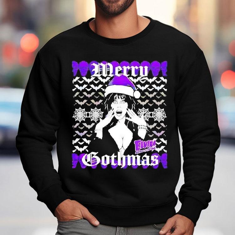 Elvira Merry Gothmas Christmas Skulls Shirt Elvira Merry Gothmas Christmas Skulls Shirt