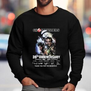 Ghostbusters Th Anniversary Thank You For The Memories Signatures Sweatshirt