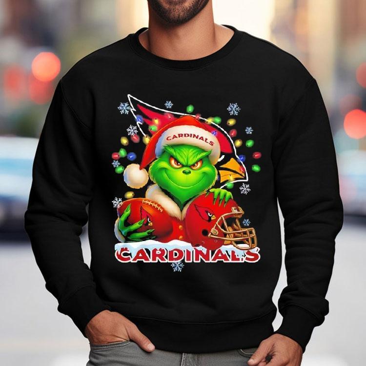 Grinch And Arizona Cardinals Christmas Theme Helmet Shirt Grinch And Arizona Cardinals Christmas Theme Helmet Shirt