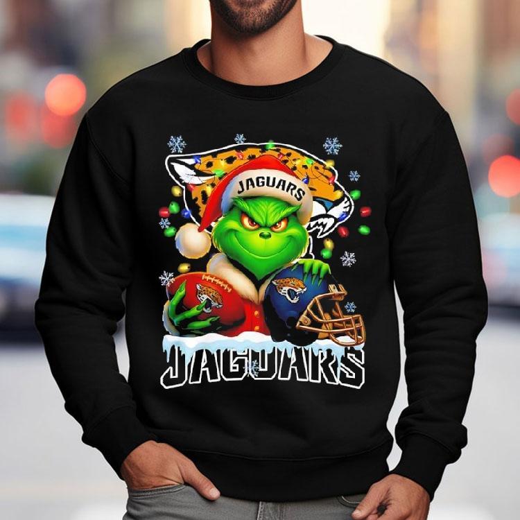 Grinch And Jacksonville Jaguars Christmas Theme Helmet Shirt Grinch And Jacksonville Jaguars Christmas Theme Helmet Shirt