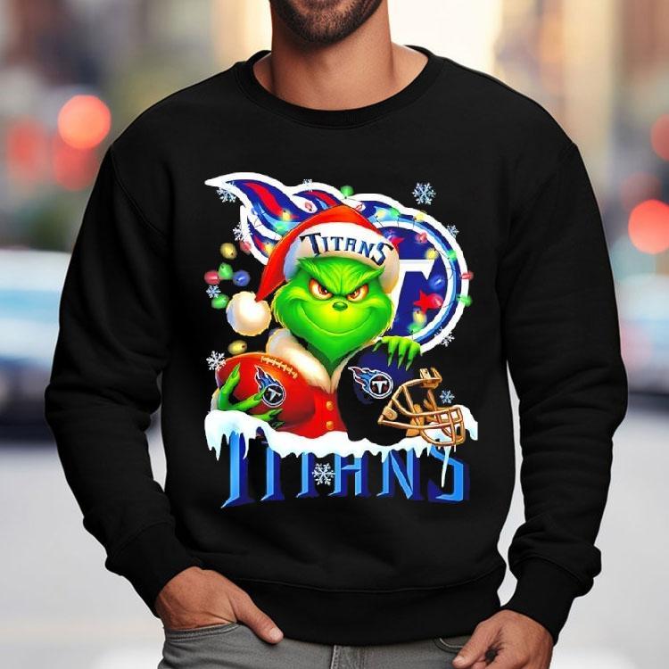 Grinch And Tennessee Titans Christmas Theme Helmet Shirt Grinch And Tennessee Titans Christmas Theme Helmet Shirt