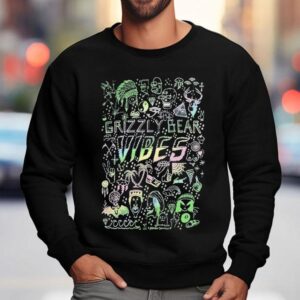 Grizzly Bear Rainbow Vibes Shirt 3 Grizzly Bear Rainbow Vibes Sweatshirt
