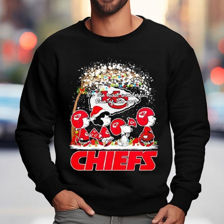 It’s The Most Wonderful Time Of The Year Kansas City Chiefs Peanuts Characters Shirt It’s The Most Wonderful Time Of The Year Kansas City Chiefs Peanuts Characters Shirt