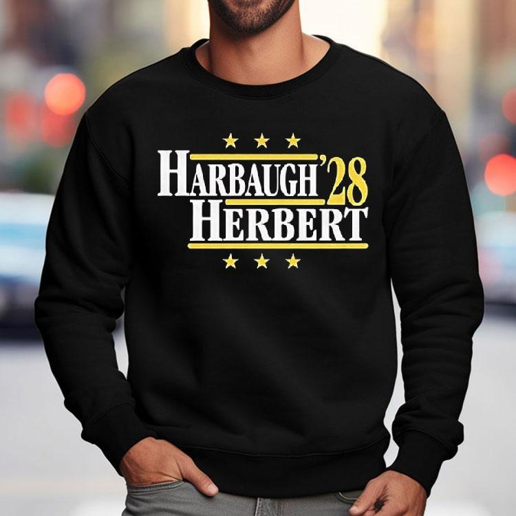 Jim Harbaugh Vs Justin Herbert Los Angeles Chargers 2028 Shirt Jim Harbaugh Vs Justin Herbert Los Angeles Chargers 2028 Shirt