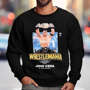 John Cena Wrestlemania Topps Now X Wwe Sweatshirt