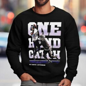 Justin Jefferson One Hand Catch Minnesota Vikings Football Sweatshirt