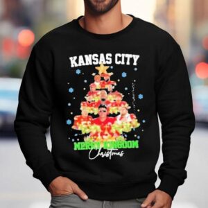Kansas City Chiefs Patrick Mahomes And Players Merry Kingdom Christmas Tree Shirt 3 Kansas City Chiefs Patrick Mahomes And Players Merry Kingdom Christmas Tree Sweatshirt