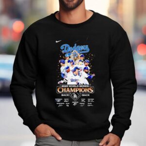 Lad X Mlb 2025 World Series Champions Signatures Shirt 3 Lad X Mlb World Series Champions Signatures Sweatshirt