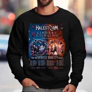 Lindsey Stirling And Halestorm The Neverest Duality Tour Sweatshirt