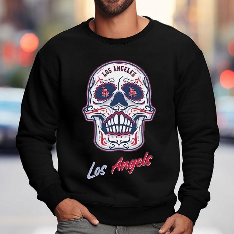 Los Angeles Angels Mitchell Ness Sugar Skull Boxy 2025 Shirt Los Angeles Angels Mitchell Ness Sugar Skull Boxy 2025 Shirt