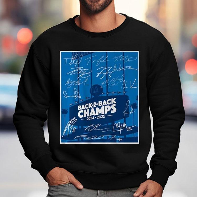 Los Angeles Baseball Back-to-back Champs 2025 Shirt Los Angeles Baseball Back-to-back Champs 2025 Shirt