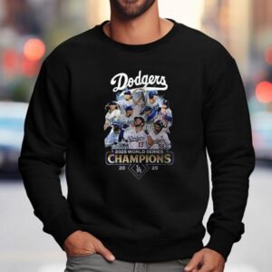 Los Angeles Dodgers World Series Champions Team Graphic Sided Sweatshirt