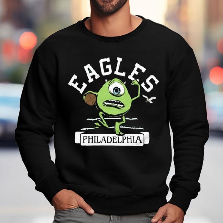 Monsters Inc Mike Wazowski X Philadelphia Eagles Shirt Monsters Inc Mike Wazowski X Philadelphia Eagles Shirt