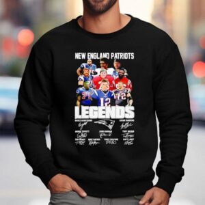 New England Patriots Legends Name Signatures Sweatshirt