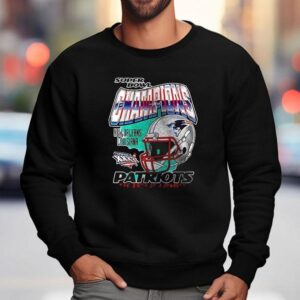 New England Patriots Super Bowl Champions The Birth Of A Dynasty Go Pats Helme Sweatshirt